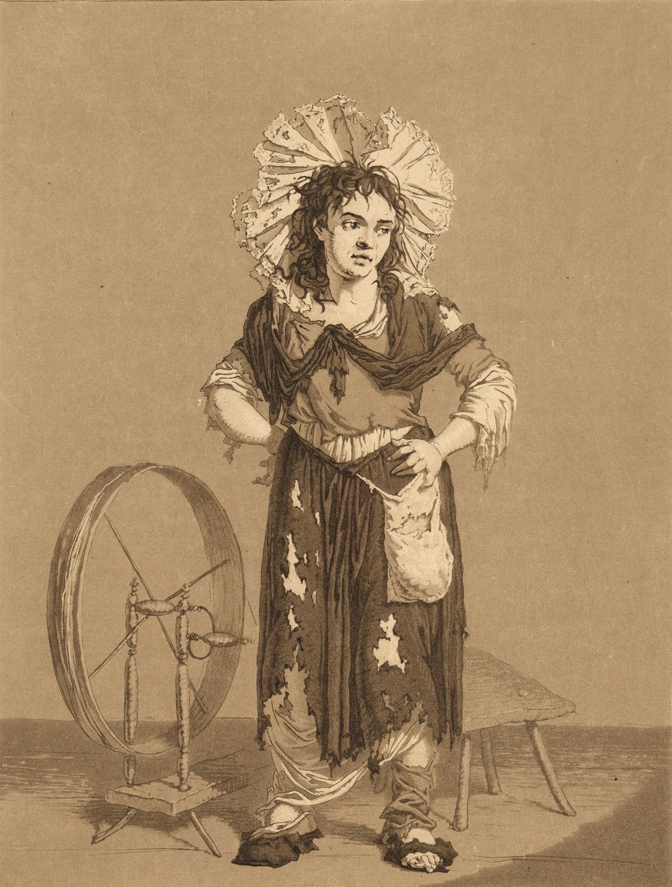 De unga tiggarna, ca 1800. av Karl Ludwig Bernhard Buchhorn
