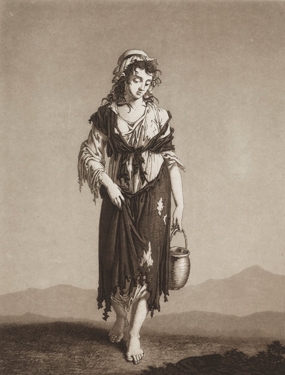 De unga tiggarna, ca. 1800. av Karl Ludwig Bernhard Buchhorn