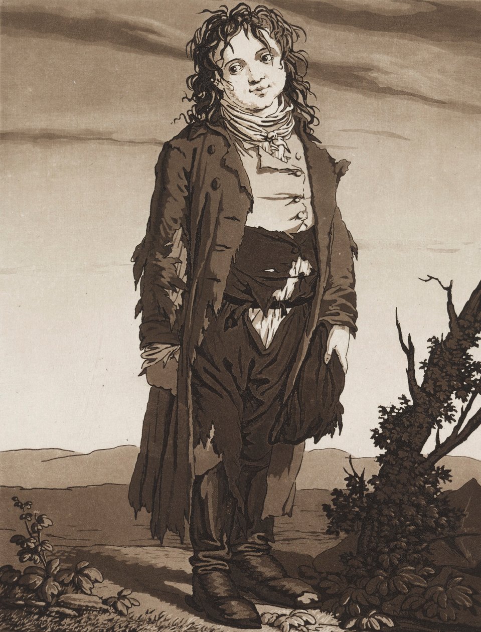 De unga tiggarna, ca. 1800. av Karl Ludwig Bernhard Buchhorn
