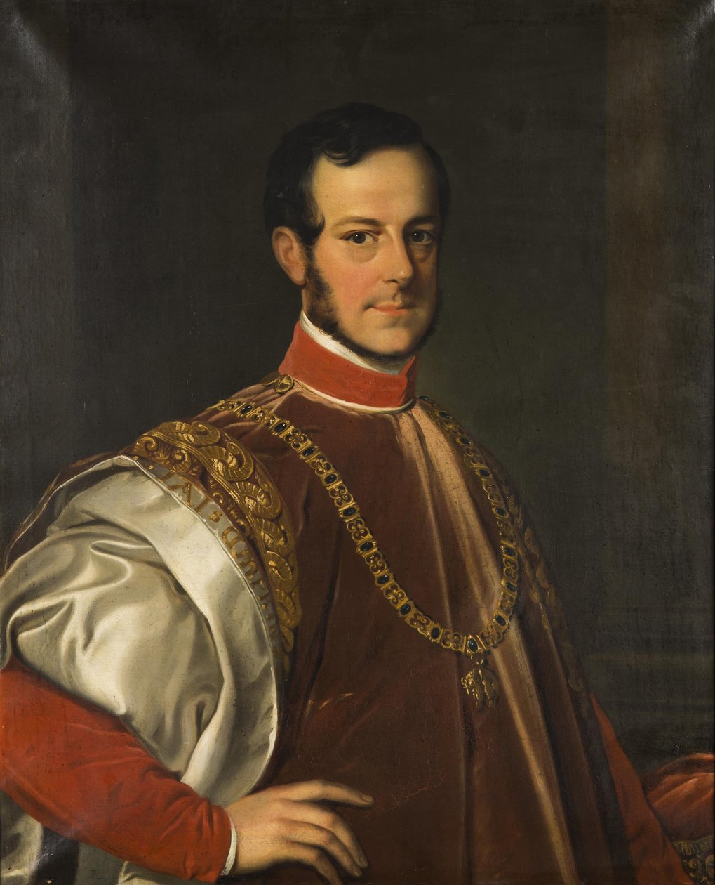 Porträtt av prins Johann Adolf II av Schwarzenberg 1799-1888, 1852. av Karl Ludwig Philippot