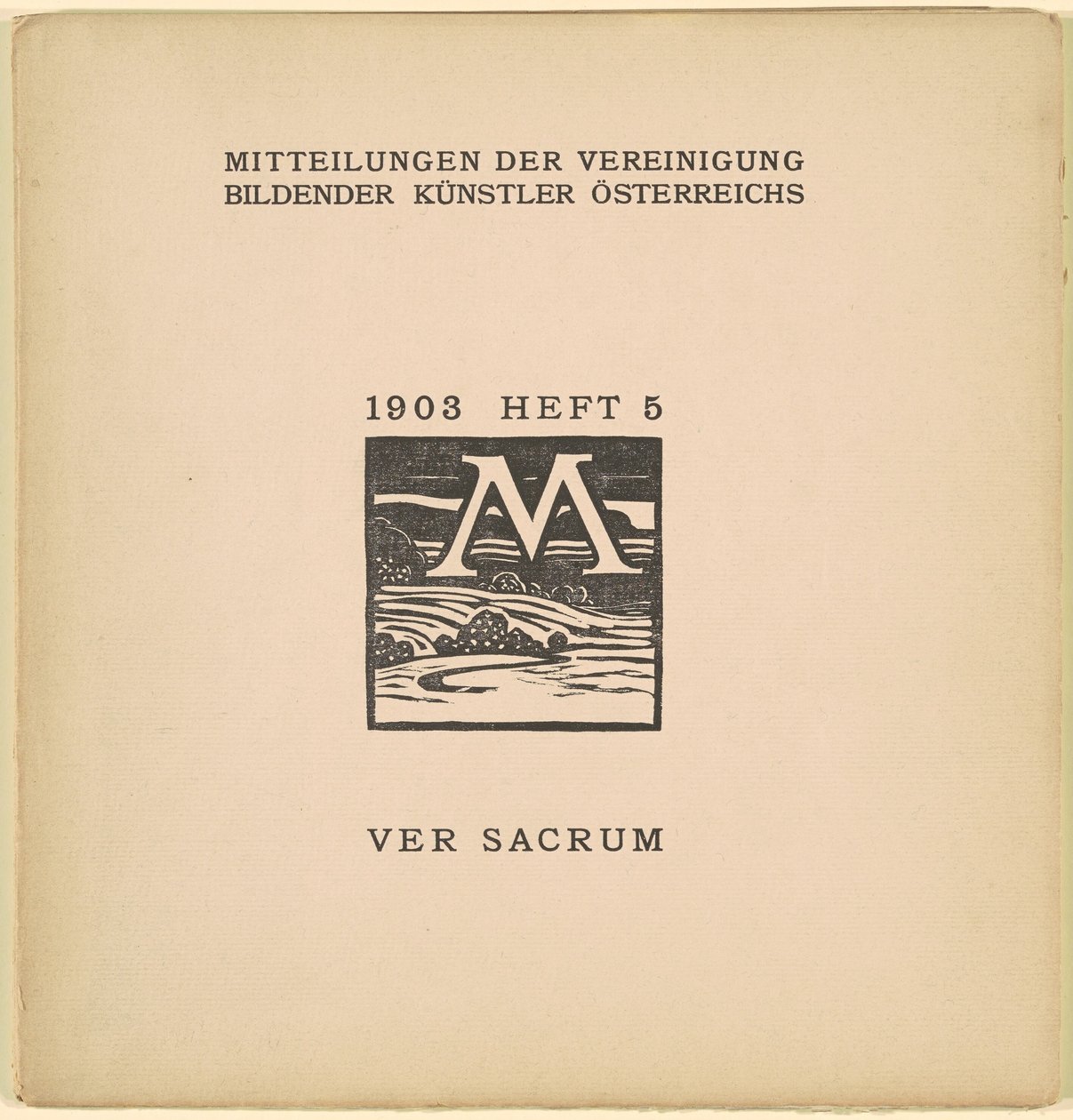 Ver Sacrum [6:e årgången, nummer 5, mars 1903] av Karl Muller