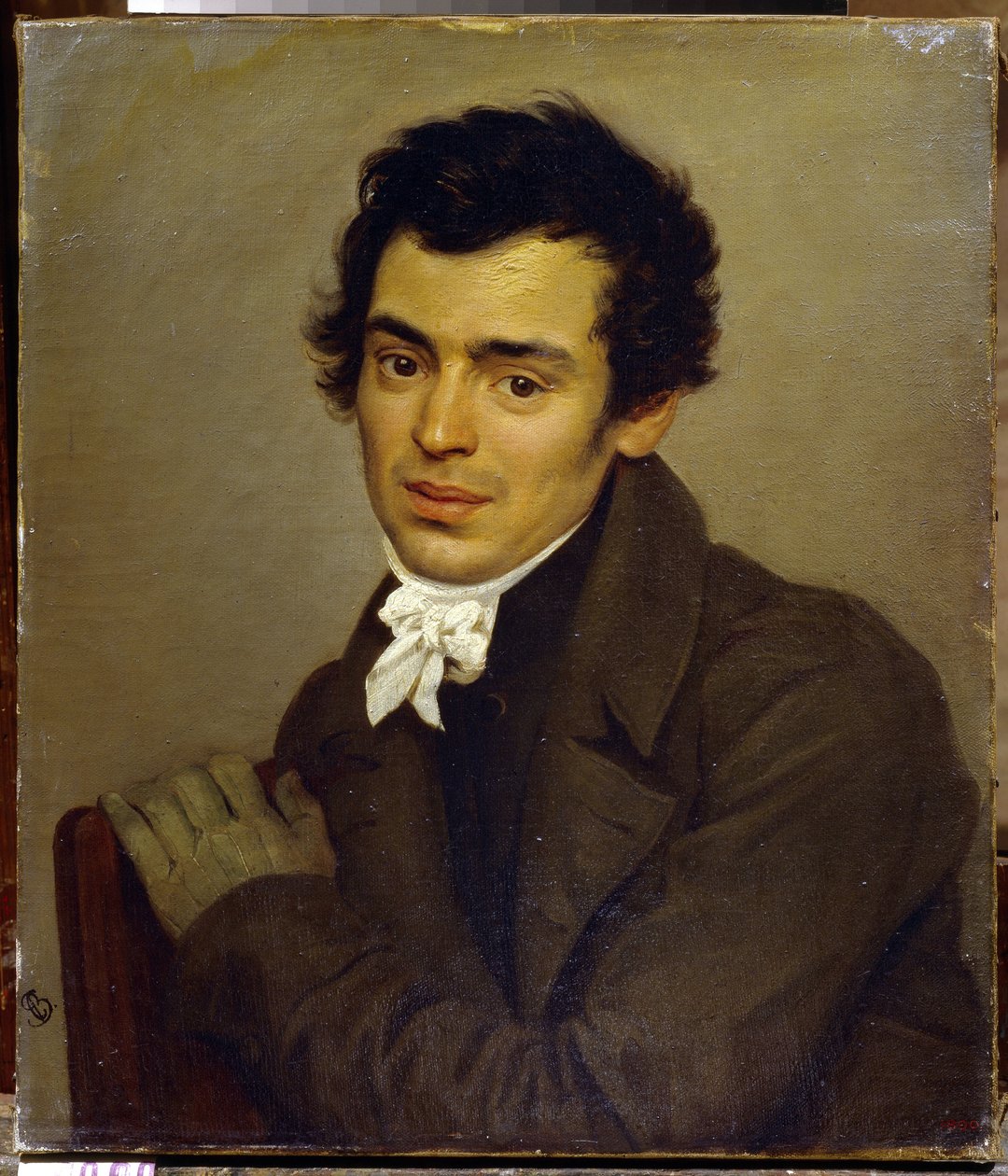 Porträtt av arkitekten Konstantin Thon (Porträtt av arkitekten Konstantin Thon) - Målning av Karl Pavlovich Briullov (Brioullov) (1799-1852), olja på duk av Karl Pavlovich Bryullov