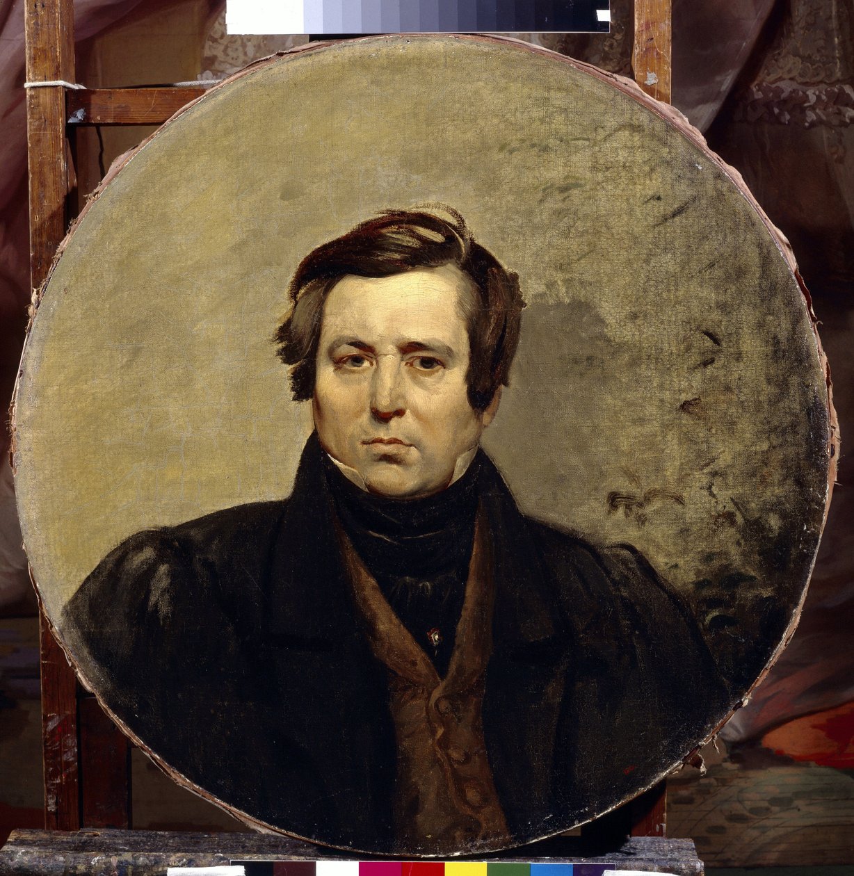 Porträtt av författaren Vasily Ivanovich Orlov (1792-1860). Målning av Karl Pavlovich Briullov (Bryullov) (1799-1852), olja på duk av Karl Pavlovich Bryullov