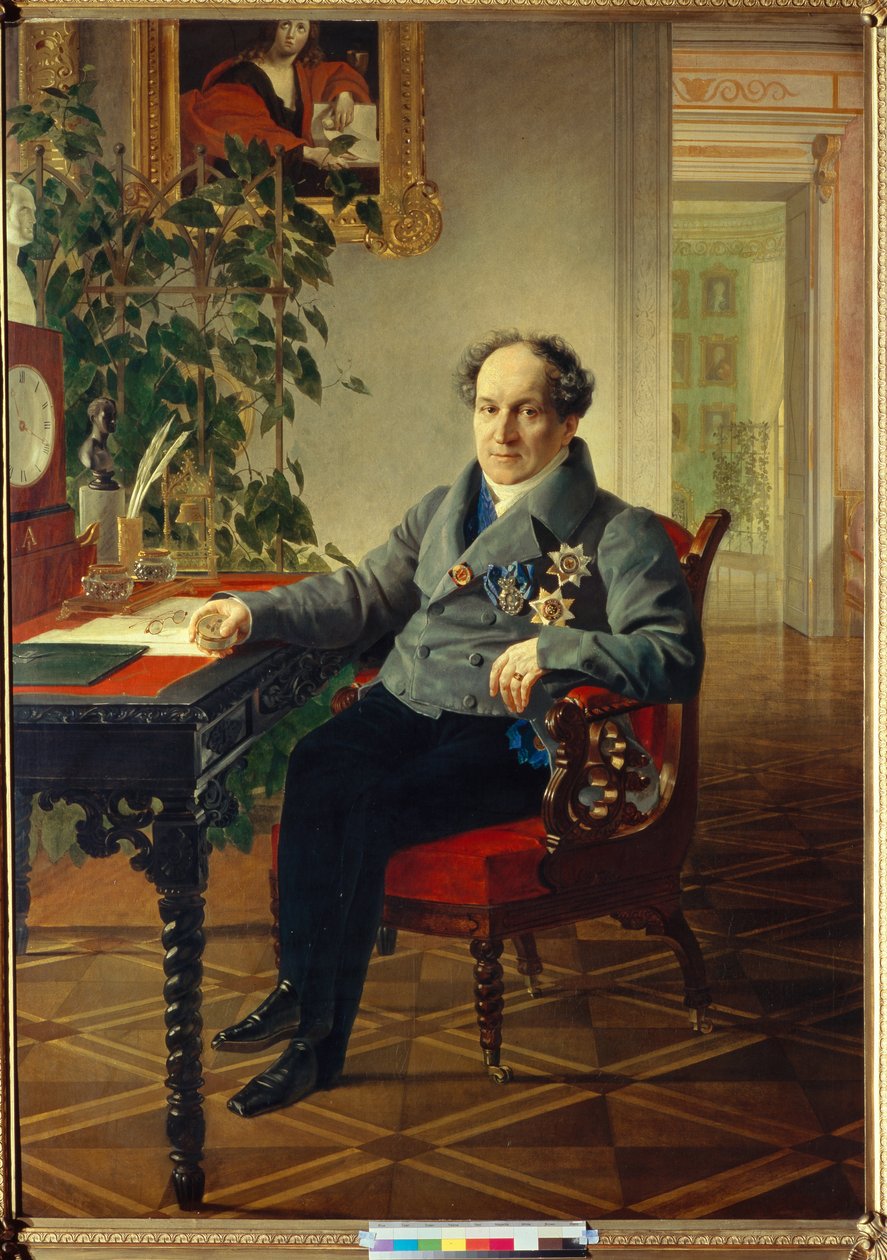 Porträtt av prins Alexander Nikolajevitj Golitsyn (1773-1844) (Porträtt av prins Alexander Nikolajevitj Golitsyn (1773-1844) - Målning av Karl Briullov (Bryullov) (1799-1852) av Karl Pavlovich Bryullov