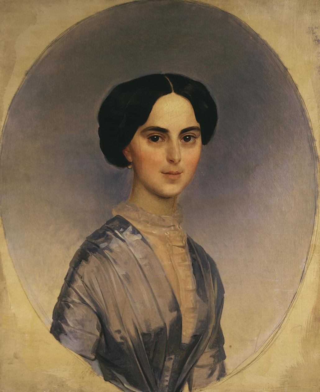 Porträtt av Sophia Andreyevna Bobrinskaya, född Shuvalova, 1846 av Karl Pavlovich Bryullov
