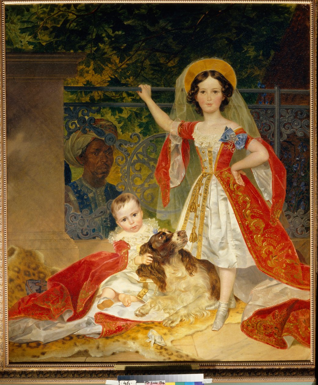 Portraits des enfants du Prince Volkonski (Porträtt av prins Volkonskys barn) - Olja på duk av Karl Pavlovich Bryullov (Bryullov) (1799-1852) av Karl Pavlovich Bryullov