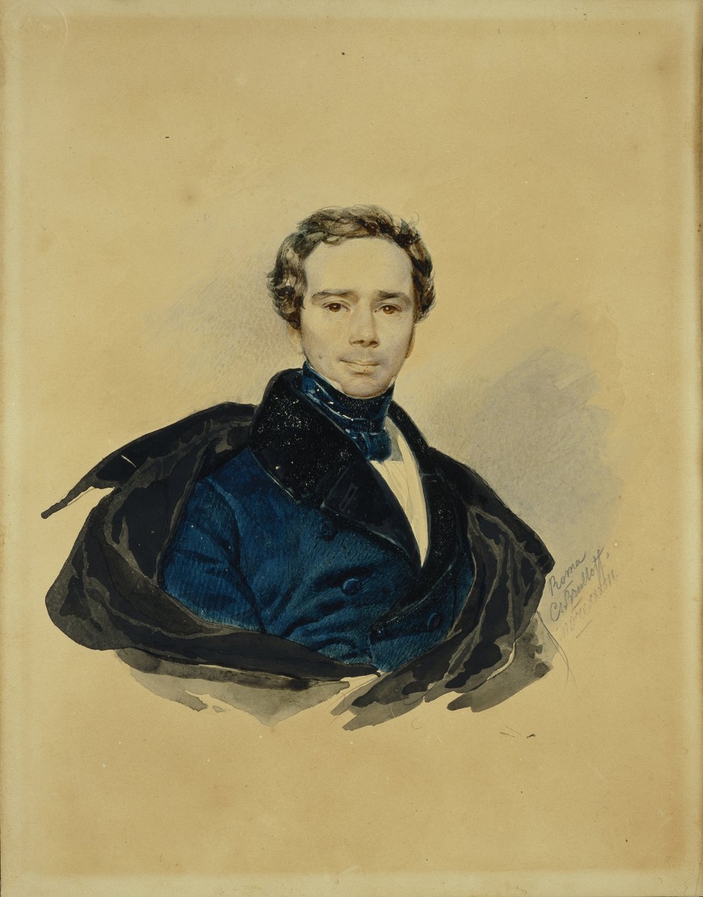 Porträtt av greve Fjodor Fjodorovich Golitsyn 1794-1854, 1833 av Karl Pavlovich Bryullov