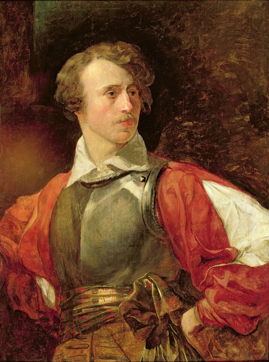 Portret af Vladimir Samoilov som Hamlet Sved av Karl Pavlovich Bryullov