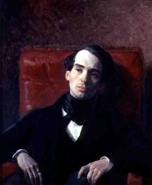 Porträtt av författaren, A. N. Strougovschikoff (1808-78) av Karl Pavlovich Bryullov
