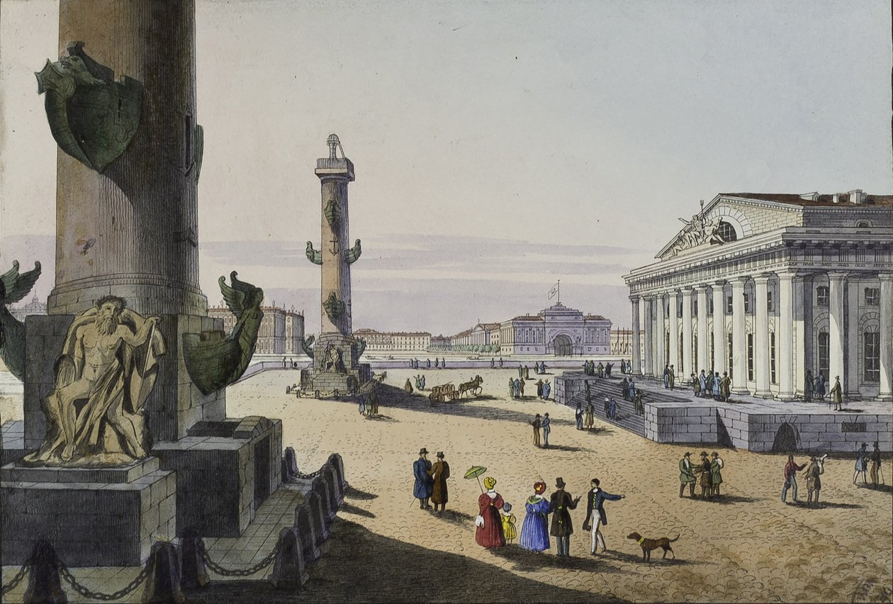 Börs och amiralitet i St. Petersburg, 1800-talets första hälft. av Karl Petrovich Beggrov