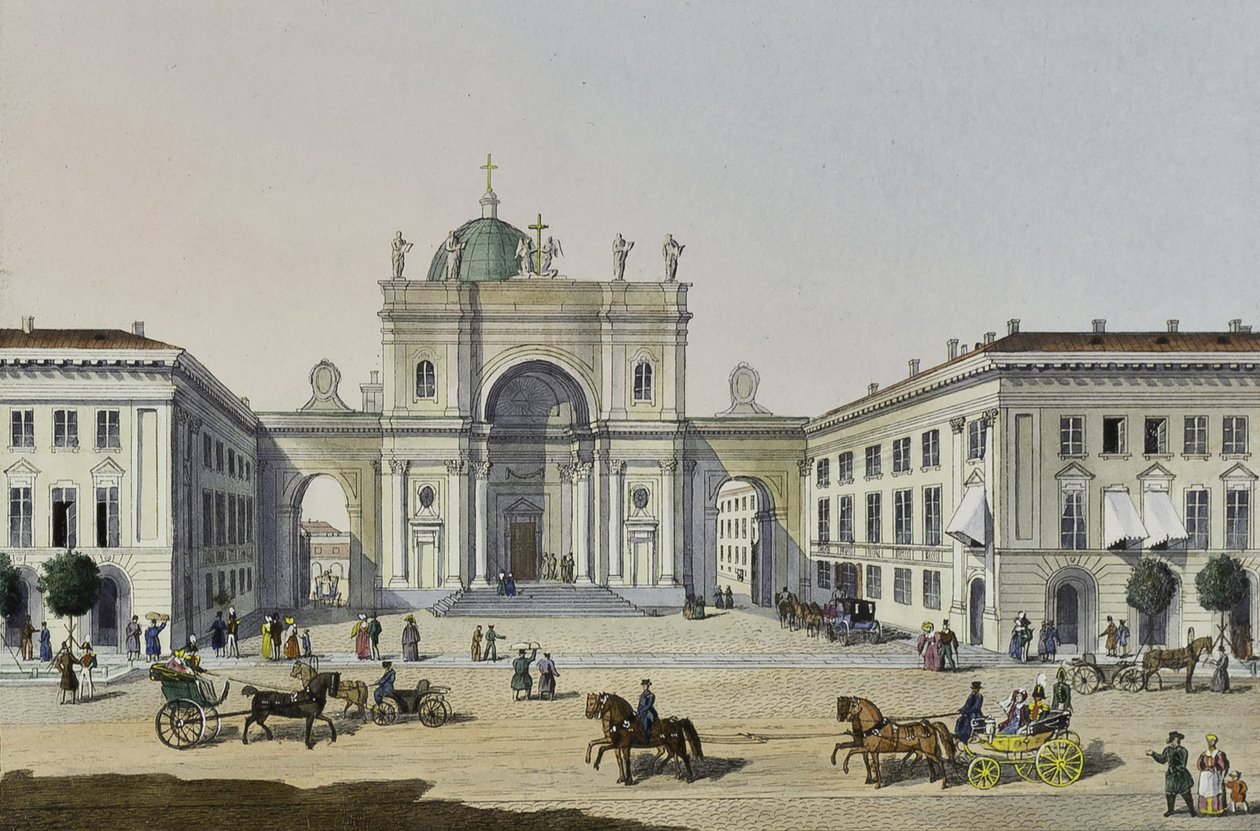 Katolska kyrkan St. Catherine i Sankt Petersburg, första hälften av 1800-talet. av Karl Petrovich Beggrov