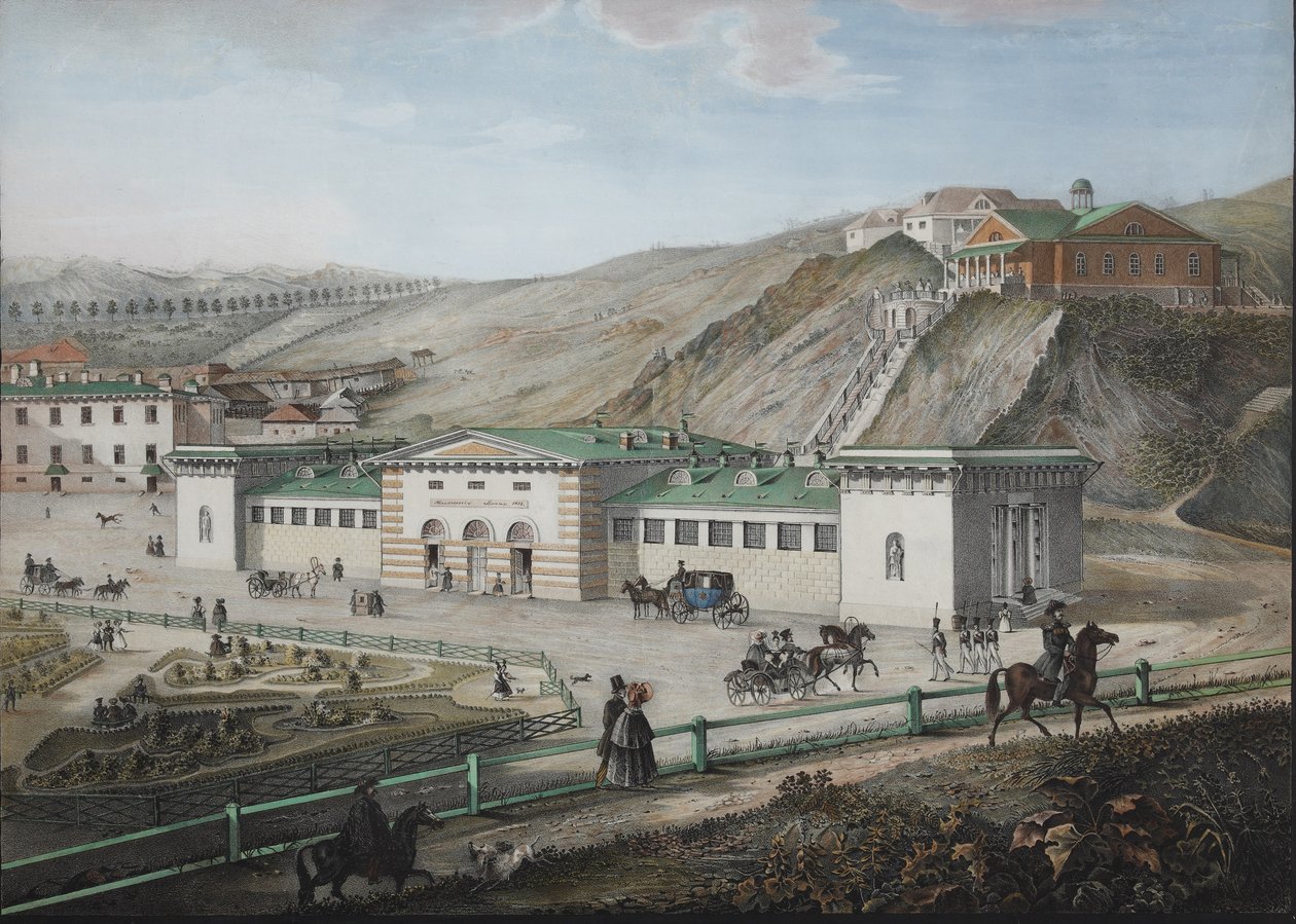 De kaukasiska mineralkällorna, mitten av 1800-talet av Karl Petrovich Beggrov