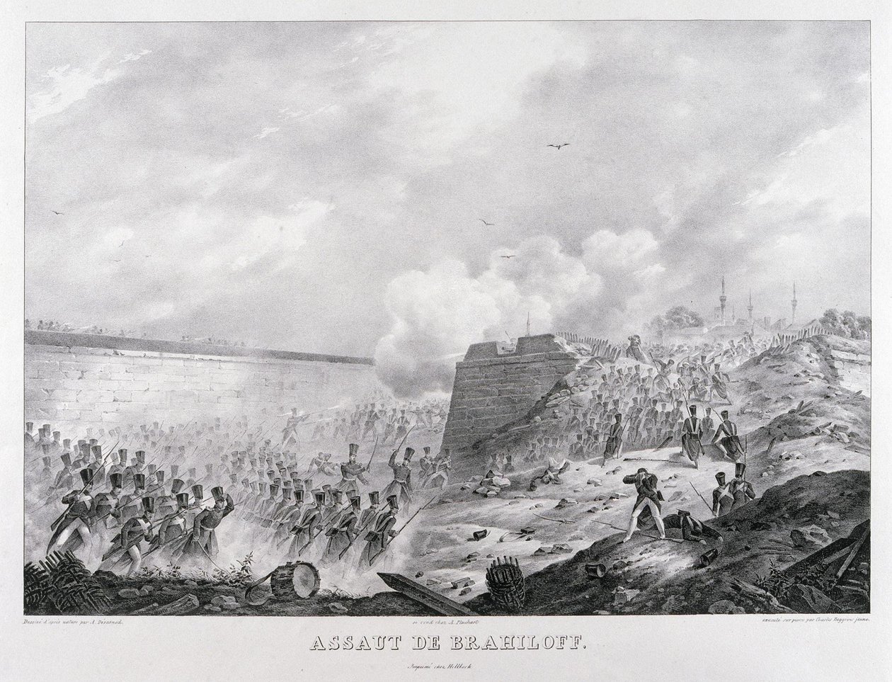 Stormningen av fästningen Brailov den 15 juni 1828, 1829 av Karl Petrovich Beggrov