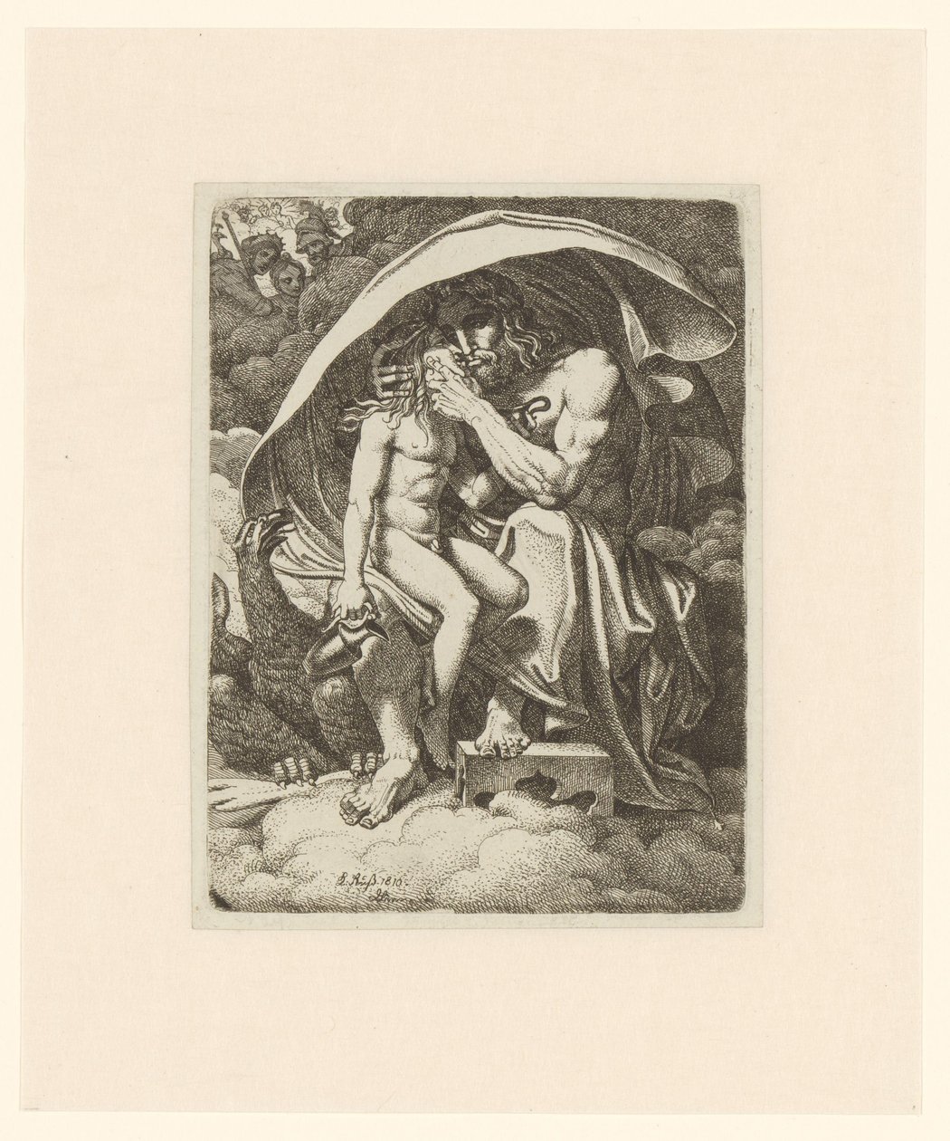 Jupiter och Ganymedes av Karl Russ