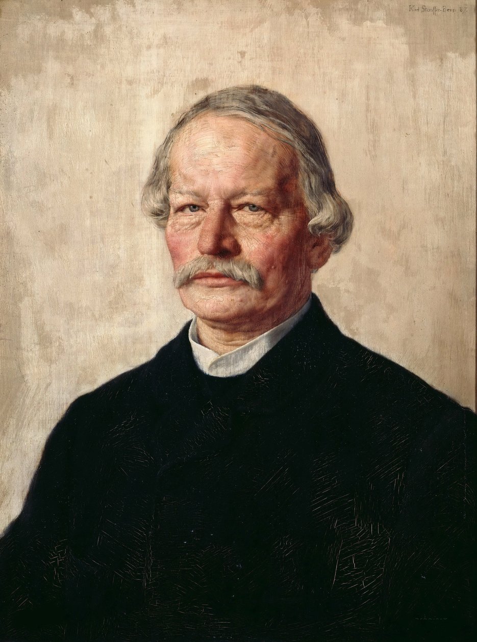 Porträtt av Gustav Freytag 1816-1895, 1886-1887. av Karl Stauffer Bern