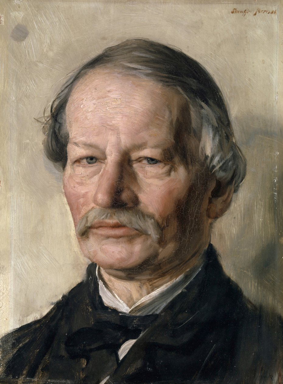 Porträtt av Gustav Freitag 1816-1895, 1886. av Karl Stauffer Bern