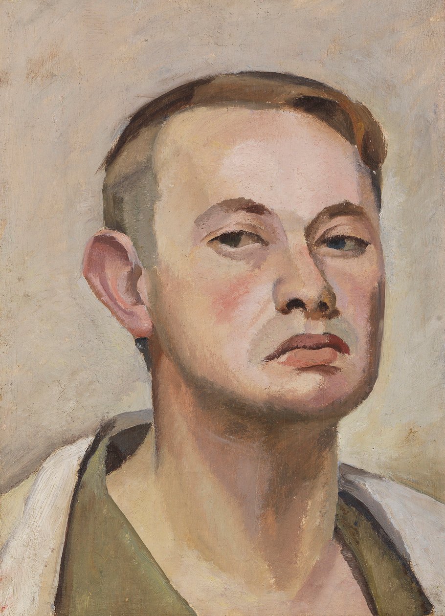 Självporträtt, ca. 1925. av Karl Tratt