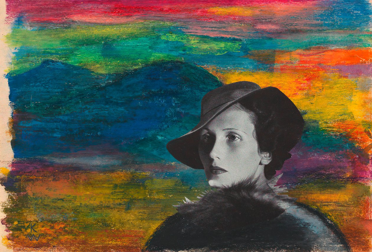 Utan titel, c.1939 (akvarell och collage på papper) av Karl Wiener