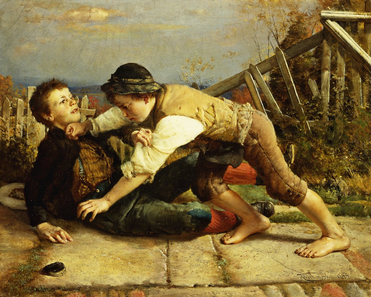 Pojkiga spratt, 1885 av Karl Witkowski