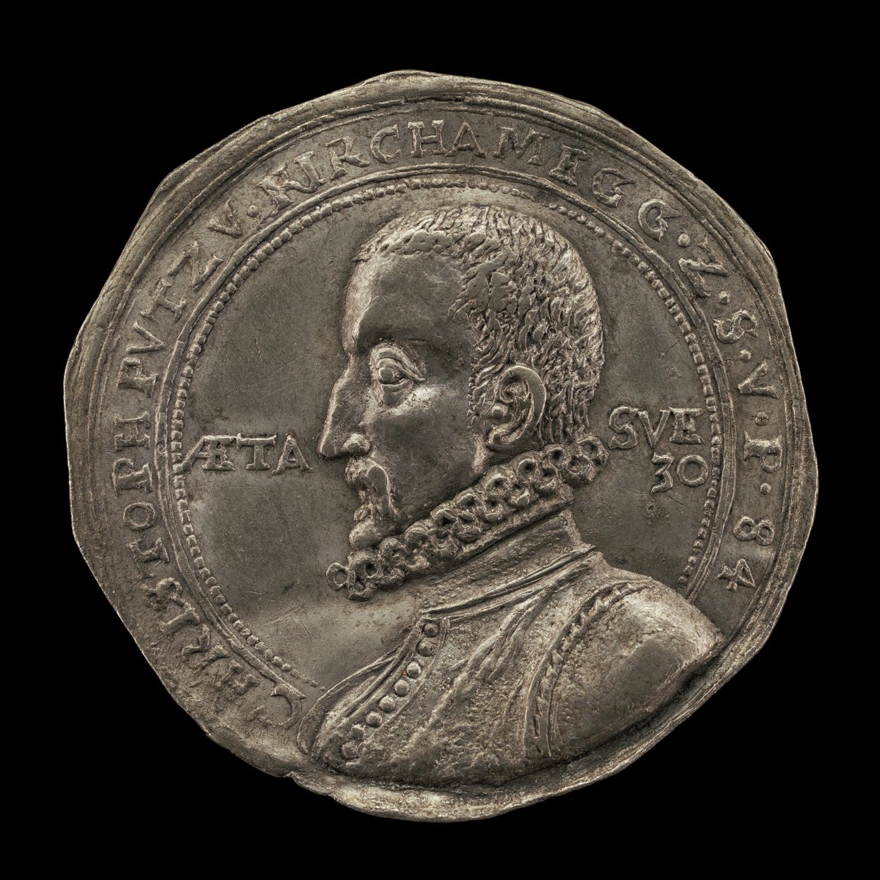Christoph Putz von Kirchameg, myntmästare i Prag 1590, 1584. av Karl von Bieberstein