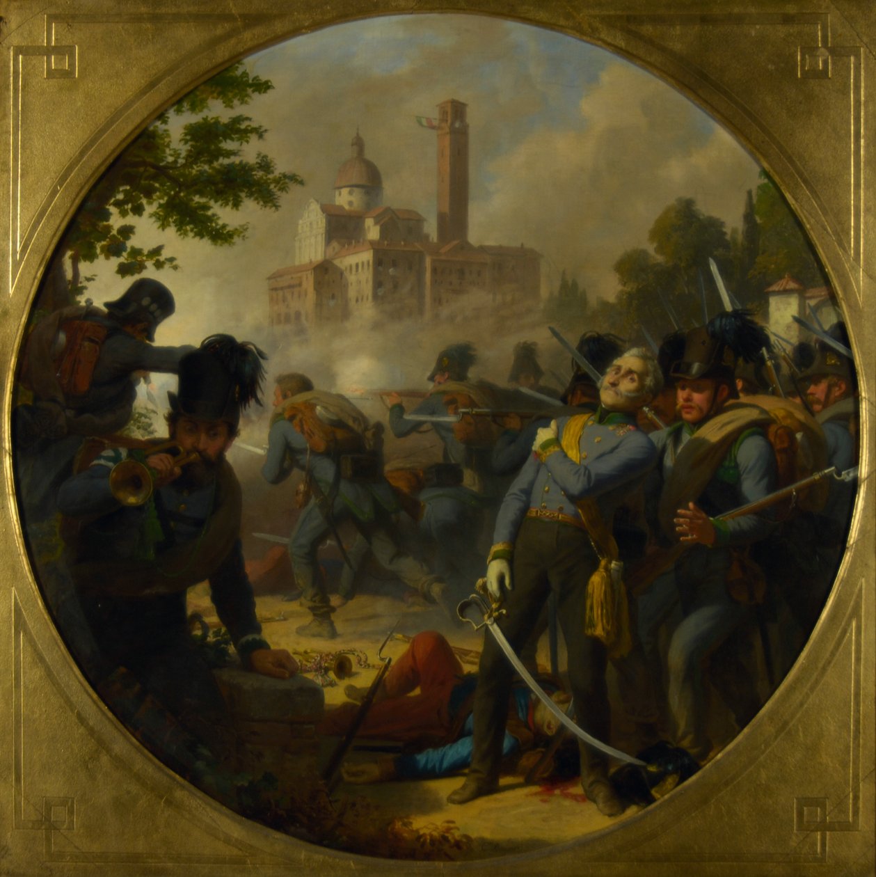 Infångandet av Vicenza 1848 av Karl von Blaas