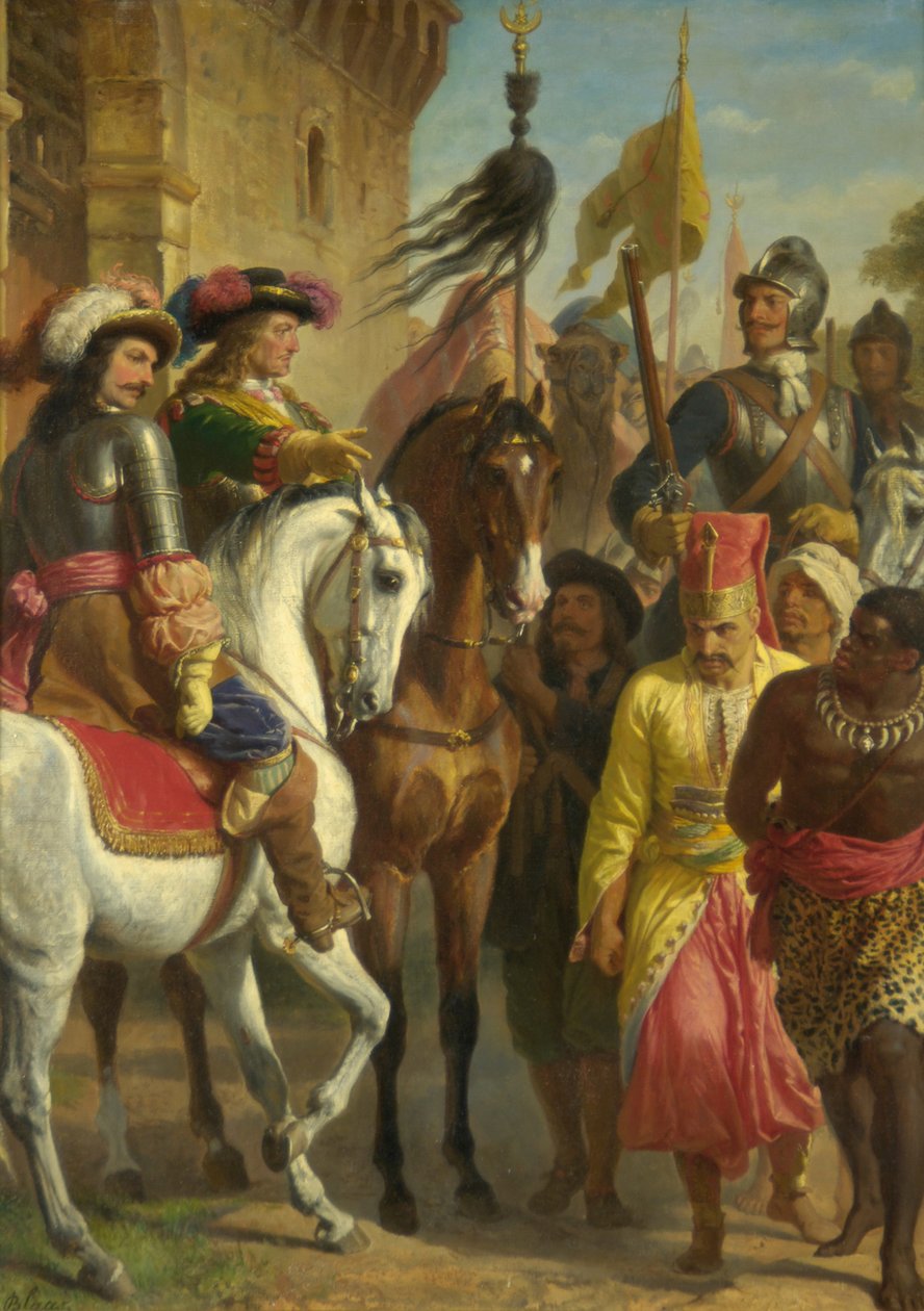 Slaget vid Levenc 1664 av Karl von Blaas