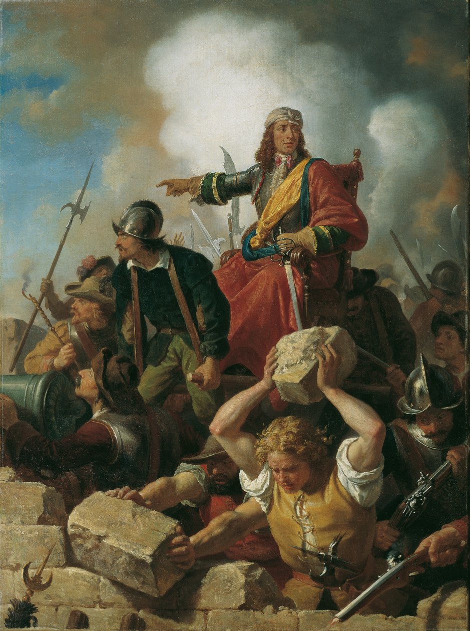 Försvaret av Wien mot turkarna 1683 av Karl von Blaas