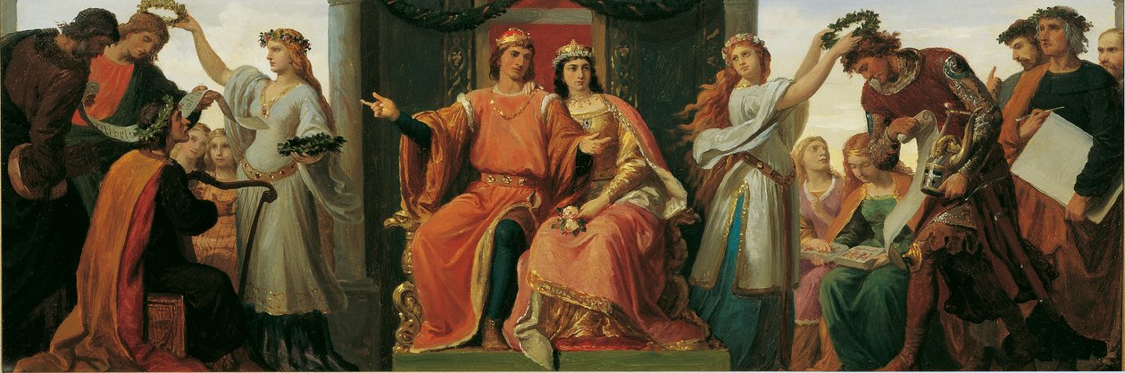 Leopold den Glorious som beskyddare av konst och vetenskap av Karl von Blaas