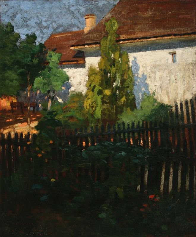 Our House in Nagybanya Petofi Street av Károly Ferenczy