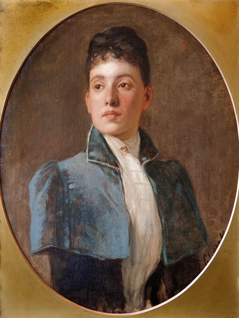  Sandor Akosne urholgy portrejanEnglish: Portrait of Mrs Sandorn av Károly Lotz