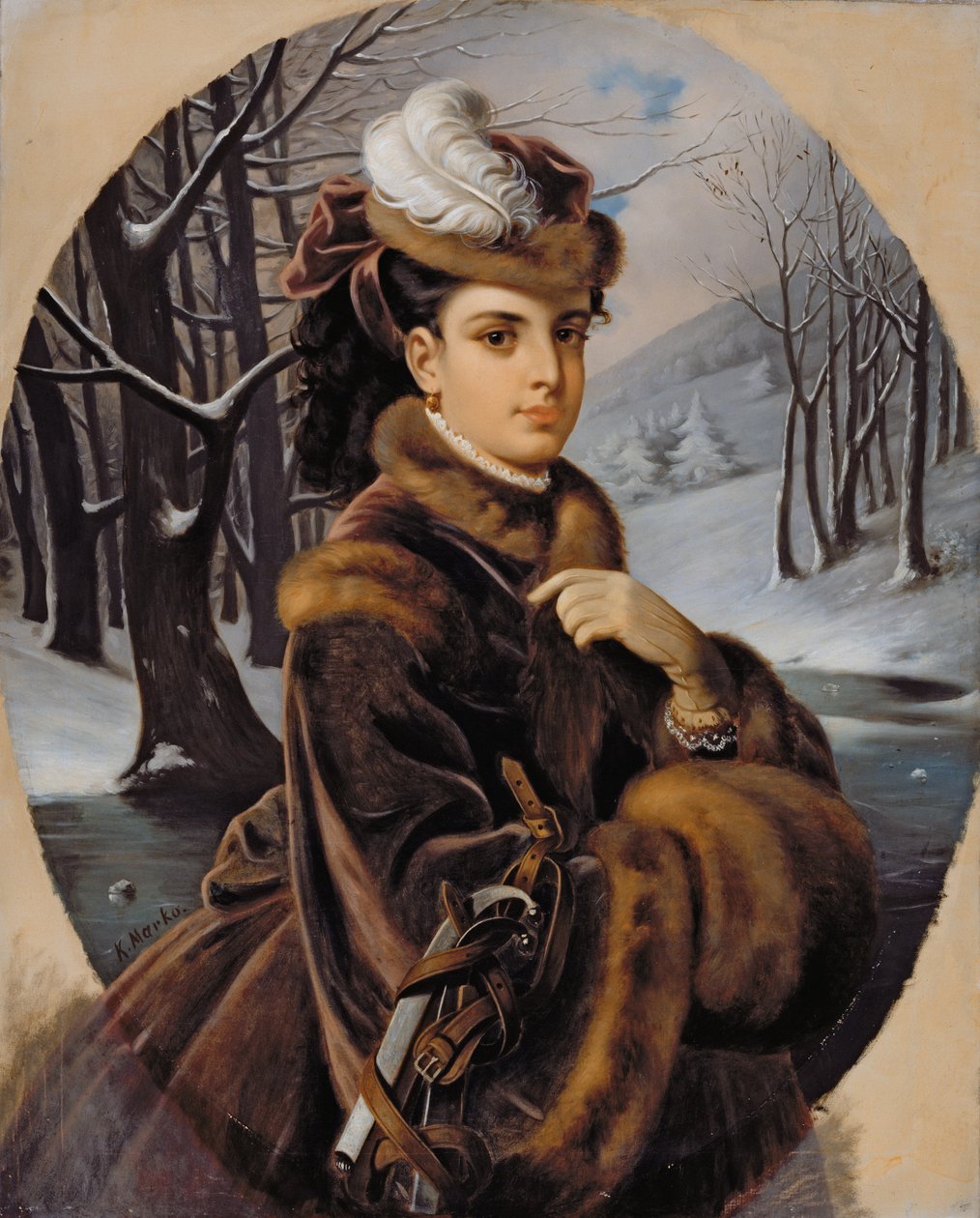 Adelina Patti (1843-1919) (olja på duk) av Karoly II Marko