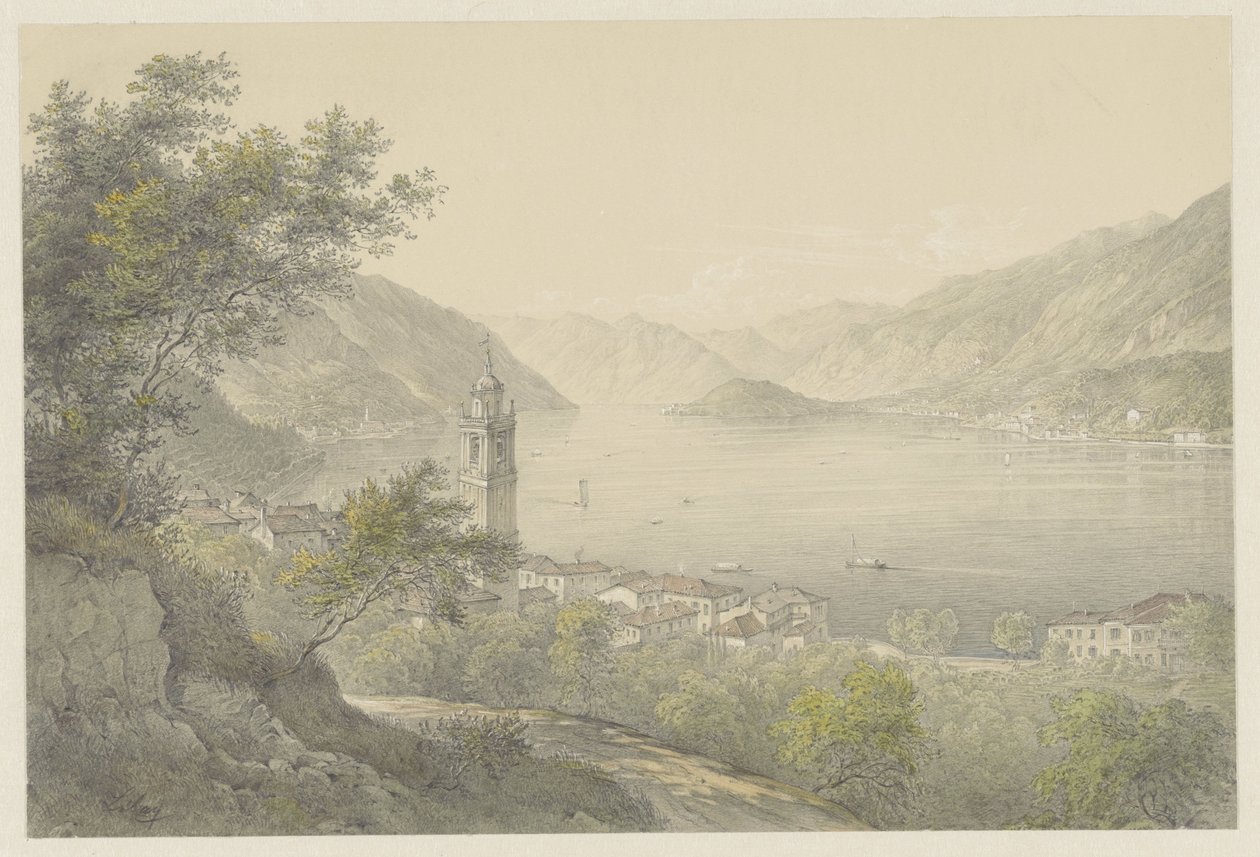 Bellagio, vid Comosjön av Karoly Lajos Libay