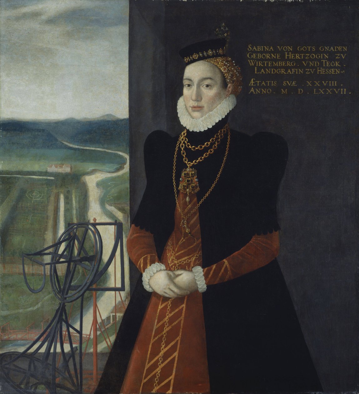 Sabina von Württemberg, Landgränin av Hessel-Kassel av Kaspar van der Borcht