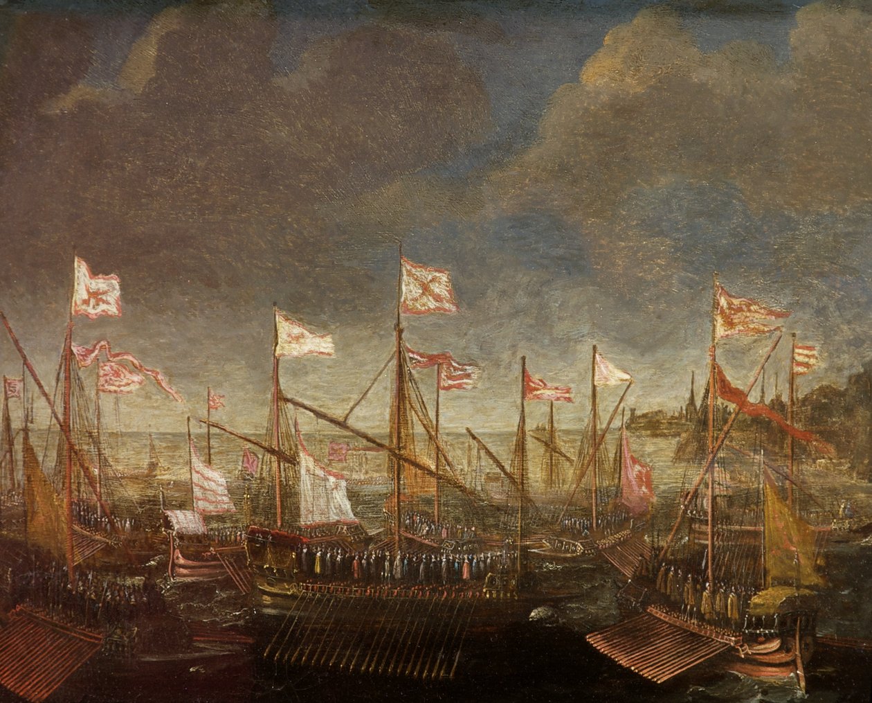 Medelhavslandskap med kök av Kasper van Eyck