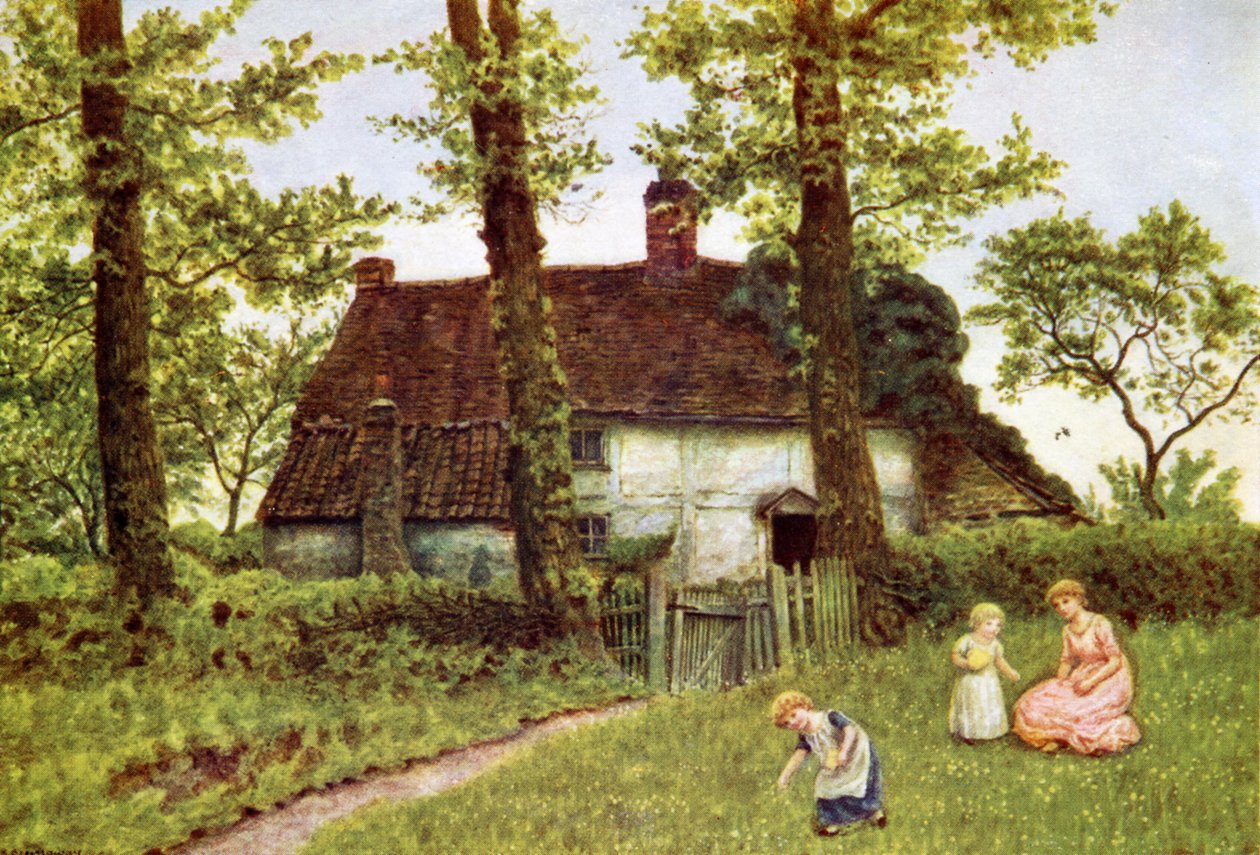 Et Surrey-hytte af Kate Greenaway.swed av Kate Greenaway