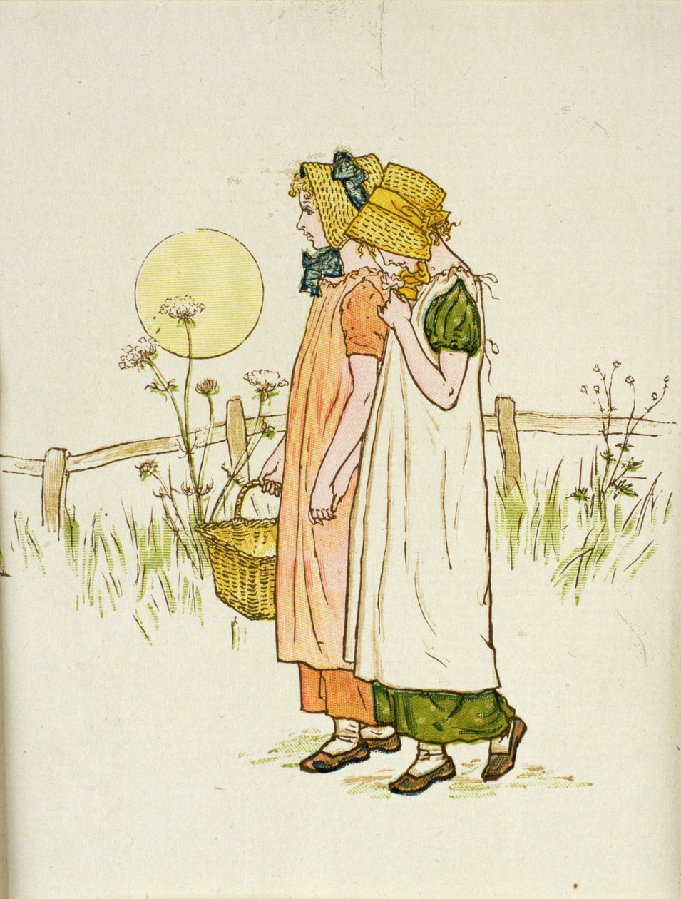 Trött, från "En dag i ett barns liv av Kate Greenaway