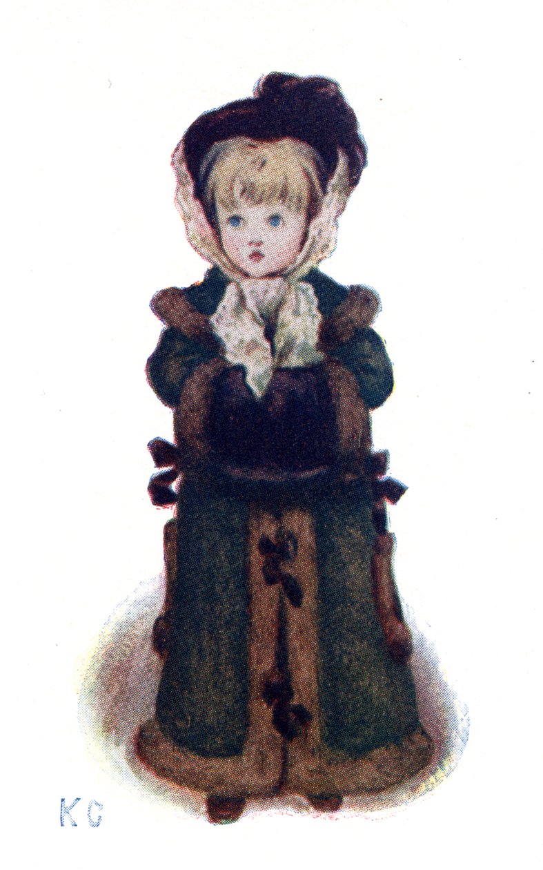 "Julkort" av Kate Greenaway. av Kate Greenaway