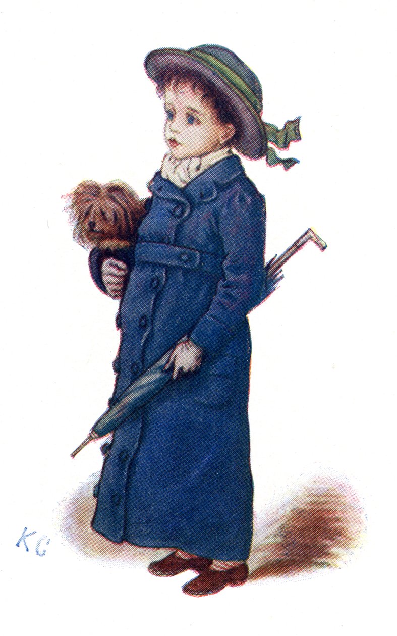 "Julkort" av Kate Greenaway. av Kate Greenaway