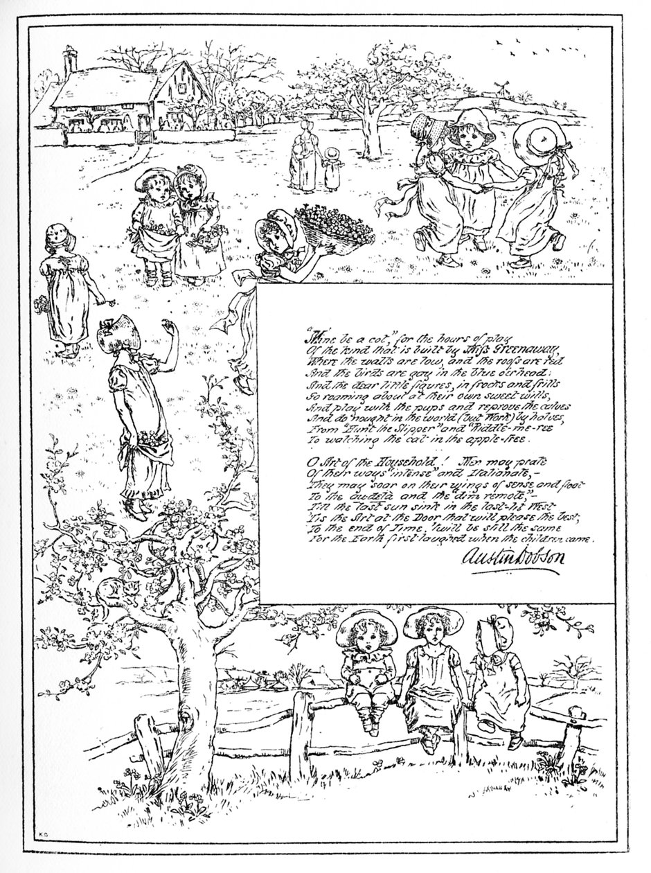 "Hem-skönhet". Illustrerad av Kate Greenaway av Kate Greenaway