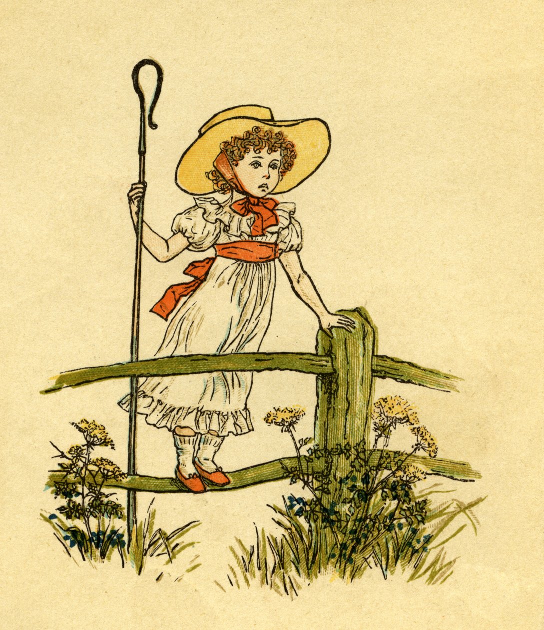 Lilla Bo-peep har förlorat av Kate Greenaway