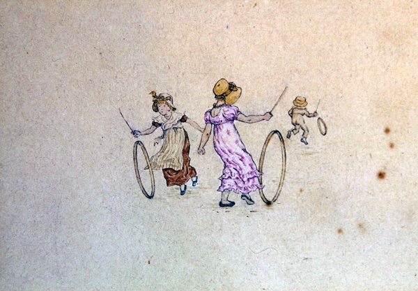 Marsillustration till 1889 års almanacka av Kate Greenaway