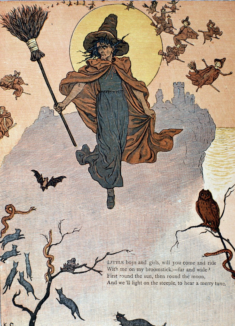 Sabbat för onda häxor och djur av Kate Greenaway