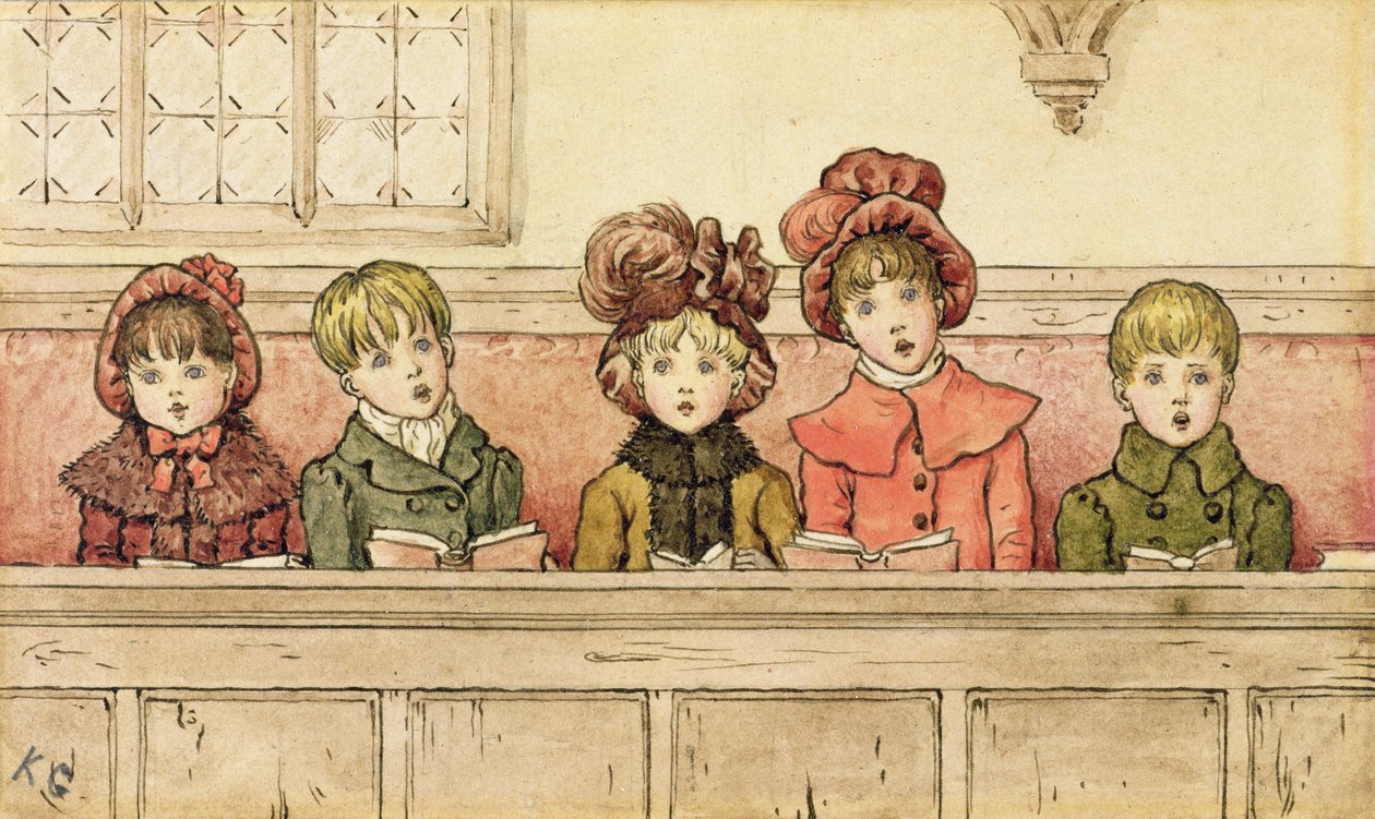 Sång i kyrkan av Kate Greenaway