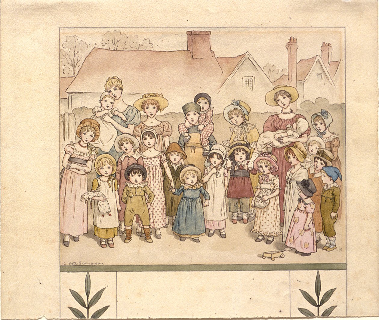 Gatuföreställning av Kate Greenaway