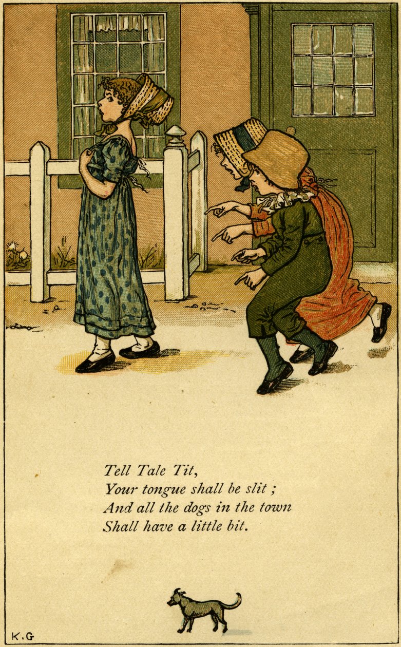Tell Tale Tit plantskola av Kate Greenaway