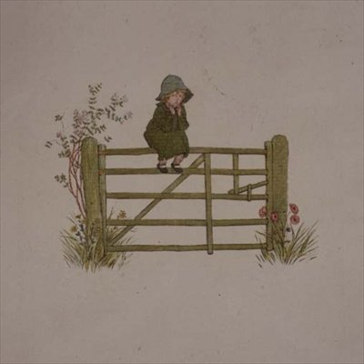Tänkande, från "En dag i ett barns liv" av Kate Greenaway