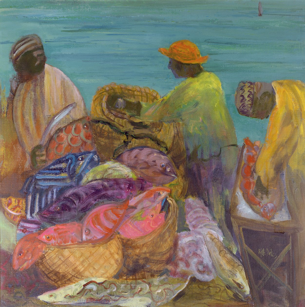 Sortera fångsten, Zanzibar av Kate Yates