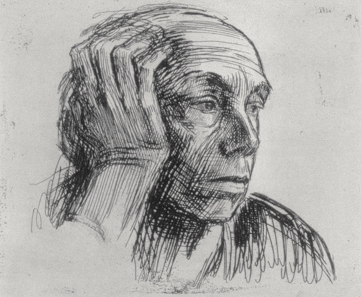 Självporträtt, 1900-talet av Käthe Kollwitz