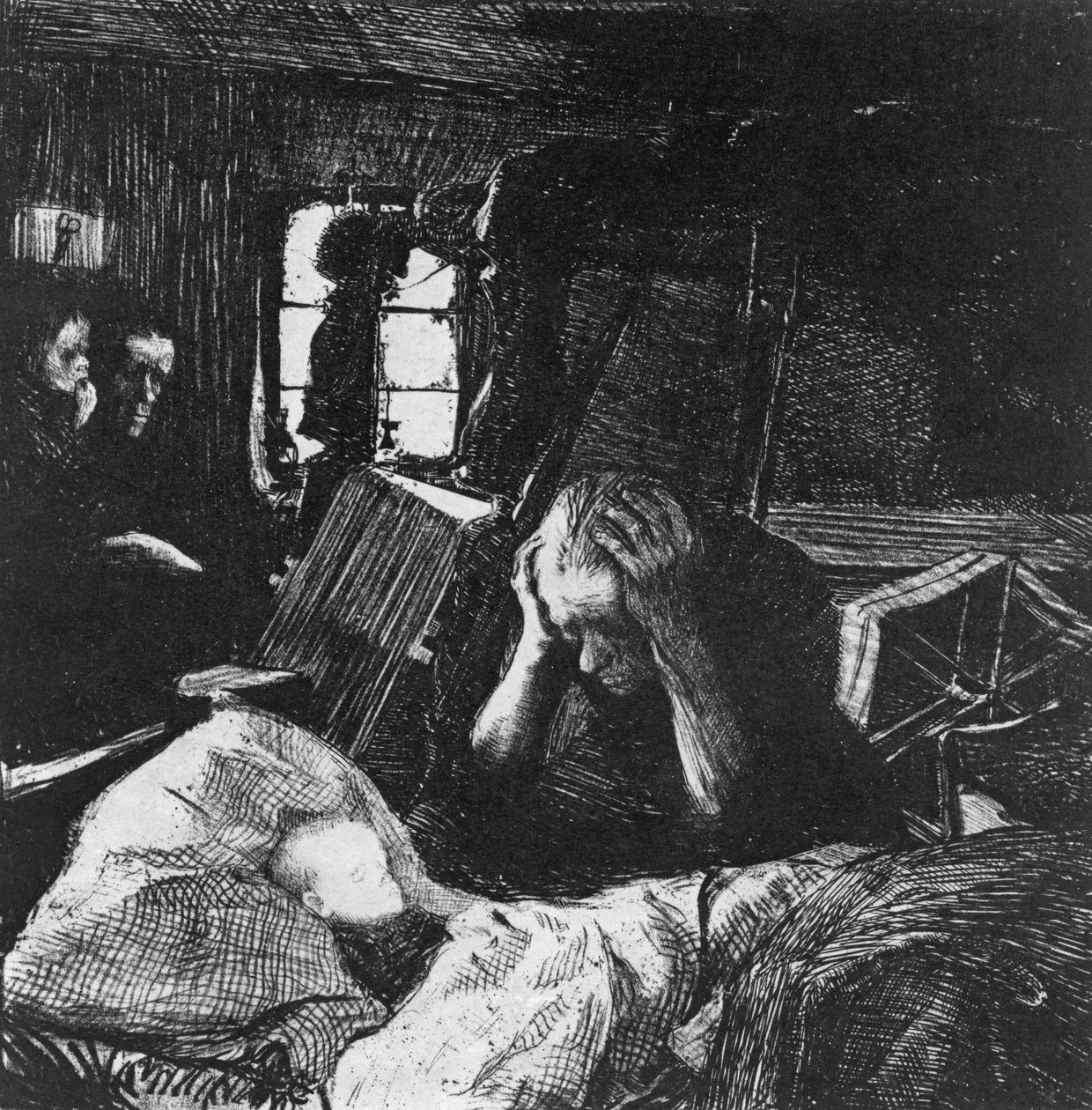 Behov, 1897 av Käthe Kollwitz