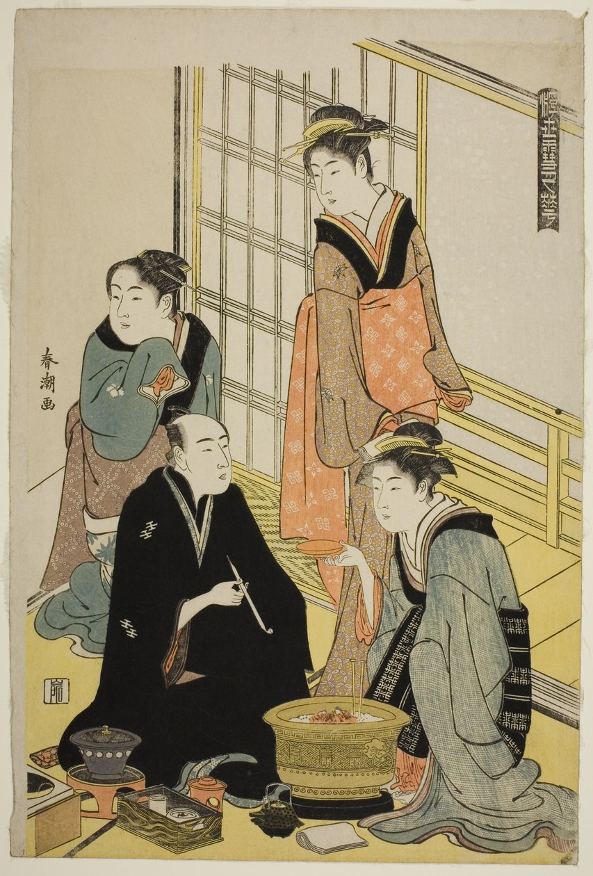 Snow, från serien "Snow, Moon, and Flowers of the Floating World (Ukiyo setsugekka)" av Katsukawa Shuncho